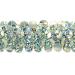 Expo International 7/8-Inch 2-Row Starlight Hologram Stretch Sequin Trim Embellishment, 20-Yard, Silver