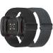TipPTops 2 Pack Replacement Arm strap Compatible with Fitbit Versa 4/Versa 3 bracelet/Fitbit Sense 2/scythe bracelet for women/men Sports Elastic adjustable nylon watch bracelet for Fitbit Versa 4/scythe 2 black+gray