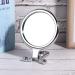 Nofaner Double-Sided 10x Magnifying Makeup Mirror with Foldable Handle - Silver | Handheld, Table, and Travel Friendly - Buy Online on SooperMarket.com