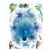 Supperb Large Temporary Tattoos - Watercolor Dream of peacock & Hummingbirds