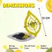 Buy HOVUK Trash Can Air Freshener - 2 Pack Lemon Odor Removers for Kitchen Waste Buckets - Self-Adhesive Swing Pedal Scent (Yellow) - Buy Online on SooperMarket.com