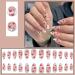 JUSTOTRY 24 Pcs Short False Nails Stiletto with Red Heart White French Press on Nails Pattern Fake Nails Short with Nail Glue Almond Medium Stick on Nails for Women Nails Fake Nail for Nails Art white&heart 2 - Buy Online on SooperMarket.com