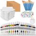 12PCS Ceramic Tiles for Coasters White 4x4 Unglazed DIY Art Craft  Ready-to-Paint Ceramics