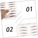 Baluue 36 Pcs Eyebrow Stickers Brow Shaper Makeup Stickers 4d Broken Eyebrows Hair 6 Transfer Paper - Buy Online on SooperMarket.com