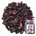 Plant Gift Ireland Spring Fruit Tea Oganic Fruit Herbal Tea All Natural Flavors Loose Leaf Roselle Grapes Blueberries Peppermint Non GMO Vegan Tea Bags Into Iced Tea & Hot Tea 70G/2.5oz