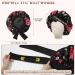 Welrog Satin Hair Hood for Women | Double-Sided Satin Silk Sleep Bonnet | Hair Protection for Night | Flower/Black Design - Buy Online on SooperMarket.com