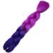 Ombre Braiding Hair 24inch Jumbo Braids High Temperature Fiber Synthetic Hair Extension 1pc 100g for Twist Braiding Hair Royalblue to Lilac - Buy Online on SooperMarket.com
