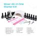 Beetles Gel Nail Kit with UV/LED Lamp - Frappe Cocktail Blue, 6 Colors, Salon-Quality Manicure Set - Buy Online on SooperMarket.com