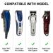 YINKE Premium Clipper Guards Set for Wahl Clippers - 6 Long Attachments (1.25-2.5) - Metal Clip, Fits Most Sizes - Black - Buy Online on SooperMarket.com