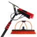 Window Cleaning Brush Equipment Water Fed Telescopic Brush/Brush and Squeegee/Extendable Water Fed Pole Set Scrubbing Brush 55cm Brush Head 8M/27FT