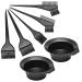 Barabesty Hair Dye Color Brush and Bowl Set Hair Color Brush Mixing Bowl Kit Tools for Hair Dying Coloring Applicator 7 Piece Set