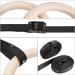 Wooden Gymnastic Rings Set - 15ft Adjustable Straps - 32mm - Perfect for Cross-Training, Gymnastics, Strength Training, Pull Ups & Dips (Set of 2) - Buy Online on SooperMarket.com