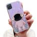 Tivenfezk Nadoli for Samsung Galaxy A12 4G/5G astronaut Hidden Stand Shell caricature glitter stand soft silicone bling transparent protective cover samsung galaxy a12 4g/5g purple