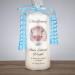 Personalised Christening Photo Candle - 7cm x 15cm White | Boy/Girl Baptism Keepsake - Buy Online on SooperMarket.com