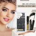 B&Q Eyelash Extension Kit B06 - 72Pcs Individual Lashes DIY Cluster Kit with Tweezers and Bond Remover | D-8-16 MIX B 06-Kit - Buy Online on SooperMarket.com