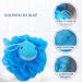 Bleu Bath Kids Exfoliating Bath Scrubber - 4 Pack Animal Design Shower Balls for Baby & Toddler - Gentle Loofah Poufs in Colorful Marine Theme - Buy Online on SooperMarket.com