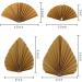 DBOO 6 Pcs Paper Palm Fan Cake Toppers Palm Leaf Fan Cake Topper Palm Spear Leaf Cupcake Toppers Cake Insert Decoration for Cake Decorating DIY Craft Project Home Wedding Party D cor Gold - Buy Online on SooperMarket.com