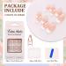 French Square False Nails Set - 24PCS Gloss Nude White Full Cover Press on Nails with Jelly Glue - Short Square White Fake Nails for Women and Girls - Buy Online on SooperMarket.com