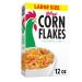 Kellogg's Corn Flakes Cold Breakfast Cereal, 8 Vitamins and Minerals, Fat Free, Large Size, Original, 12oz Box (1 Box)