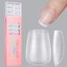AILLSA Extra Short Coffin Nail Tips - Upgraded Matte Soft Gel Full Cover Nail Tips No Filed, Preshaped Acrylic False Gelly Nail Tips for Mothers Day DIY Press On Nails 240PCS 15 Sizes With Gift Box