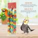 MQUPIN Bird Chewing Toy for Small Parrots - Multicolored Wooden Blocks - Ideal for Cockatiels & African Greys (S-20 inch) - Buy Online on SooperMarket.com