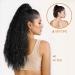 AISI BEAUTY 22 inch Long Curly Drawstring Ponytail Extension for Women | Clip in Wavy Natural Ponytail | (1B) - Buy Online on SooperMarket.com