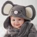 CuteOn Unisex Baby Kids Cartoon Animal Flannel Hooded Bathrobe Pajamas Nightwear 110 Mouse - Cozy & Adorable International Shipping - Buy Online on SooperMarket.com