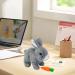 Woeau Rabbit Toy for Kids - Grey Plush Stuffed Bunny with Carrot, Sounds & Movements - Electronic Walking and Talking Pet - Buy Online on SooperMarket.com