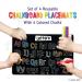 Merka Kids Coloring Placemats Set - 4 Reusable Mats with Chalks, Space & Alphabet Design - Buy Online on SooperMarket.com