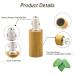 12 Pack Roll On Bottles for Essential Oils with Bamboo Bowl | Merysan 5ml Refillable Containers | Aromatherapy Fragrance Bottles with Stainless Steel Balls - Buy Online on SooperMarket.com