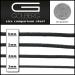 Golberg Premium Polyester Accessory Cord - USA Made Smooth Braid, Minimal Stretch Rope - 6mm x 50 Feet - Compact & Lightweight Black Cord - Buy Online on SooperMarket.com