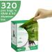 320 Compostable Dog Poo Bags with Easy-Tie Handles - Biodegradable Cornstarch - 3 Month Supply with Dispenser Box - Buy Online on SooperMarket.com