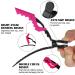 2-Piece Parting Comb & 6-Piece Hair Clip Set for Women - Rat Tail Cutting Comb with Wide & Fine Teeth | Salon Hairdressing Tools - Buy Online on SooperMarket.com