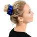 2 PCS Premium Large Royal Blue Velvet Hair Scrunchies for Women, Girls, and Kids - Updo Ponytail Holder Bands - Buy Online on SooperMarket.com