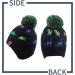 XIAOHAWANG Knitted Baby Hat with Pompom | Winter Warm Fleece Lined Kids Beanie | Colorful Dinosaur Design | 2-4 Years - Buy Online on SooperMarket.com