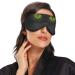 Kaskirky Light Blocking Eye Mask for Business Travel & Meditation - Adjustable for Men and Women, Deep Sleep Comfort, Fat Cat Green Eye Design - Buy Online on SooperMarket.com