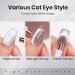MIZHSE Cat Eye Gel Nail Polish 12mL - Silver Moonlight Glitter UV LED Soak Off for Nail Art & DIY Manicure - Buy Online on SooperMarket.com
