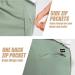 Maamgic Men's Mint Sweat Shorts - Above Knee Workout Gym Shorts with Zipper Pockets (Size Large) - Buy Online on SooperMarket.com