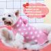 KYEESE Polka Dot Pink Dog Sweater Dress with Leash Hole - Knit Warm Clothes for Small Dogs - Fall/Winter Stylish Pet Apparel (Pack of 1) - Buy Online on SooperMarket.com