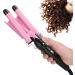 3 Barrel Curling Iron Wand Adjustable Hair Curler Waver Crimper 110V 240V Fast Heating Easy Temperature Adjustment Hair Styling Suitable for Wavy Hairstyles (22mm) - Buy Online on SooperMarket.com