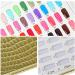 Lodokdre 216 Colors Nail Tips Display Book DIY Nail Arts Showing Tag Color Graphic Card Painting Display Board White - Buy Online on SooperMarket.com