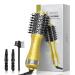 Travel Blow Dryer Brush Dual Voltage Compact 10-Inch Mini Hot Air Brush Portable and Travel-Friendly Styling Tool 2 Inch Oval One Step Hair Dryer and Volumizer