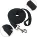 Nylon Training Dog Leash for Small Medium Large Dogs - 20ft Long Obedience Recall Lead for Camping - Black - Buy Online on SooperMarket.com