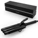 Corioliss Triple Barrel Hair Curler 3 Barrel Curling Wand Ceramic and Tourmaline 25 mm Temperature Control