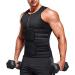 Kumayes Men's Sauna Sweat Vest - Neoprene Fitness Corset & Shapewear | XXL Black for Weight Loss & Belly Slimming - Buy Online on SooperMarket.com