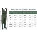 LANGXUN Kids Chest Waders - Lightweight & Breathable PVC Fishing Waders for Toddlers & Children - Waterproof Hutting Waders for Boys & Girls - Age 4/5 - Buy Online on SooperMarket.com