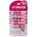 Lip Smacker Flavored Lip Balm & Pink Lanyard Set | Strawberry  Cotton Candy  Watermelon  Oatmeal Cookie Flavors | For Kids | Stocking Stuffer | Christmas Gift | Set of 4 O & B
