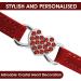 Cobee Bling Heart Cat Neck Band with Bell - Adjustable Rhinestone Pet Collar for Small Cats & Dogs - Safe & Stylish (Red) - Buy Online on SooperMarket.com