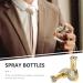 FRCOLOR Vintage Rose Glass Perfume Bottles - Refillable Spray Vial for Travel | 2pcs Essential Oil Bottle Set - Buy Online on SooperMarket.com