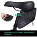Premium Black Bike Saddle Bag | Waterproof Under Seat Pouch for Mountain & Road Bikes | Cycling Wedge Pack for Accessories Storage - Buy Online on SooperMarket.com